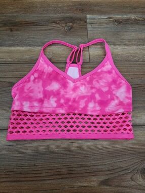 PINK Victoria's Secret Bra Women's XS Tie-Dye Mesh Racerback Sports